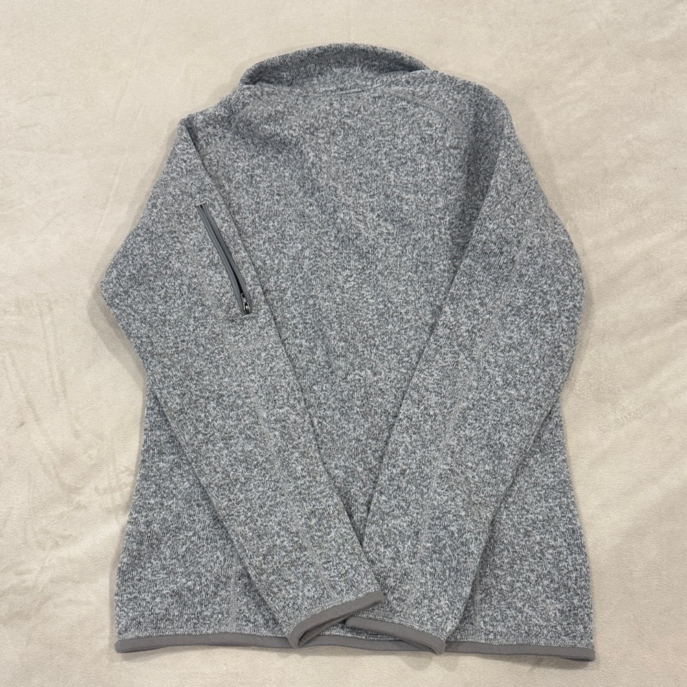 Patagonia Women's Gray Quarter-Zip Sweater - Picture 2 of 5